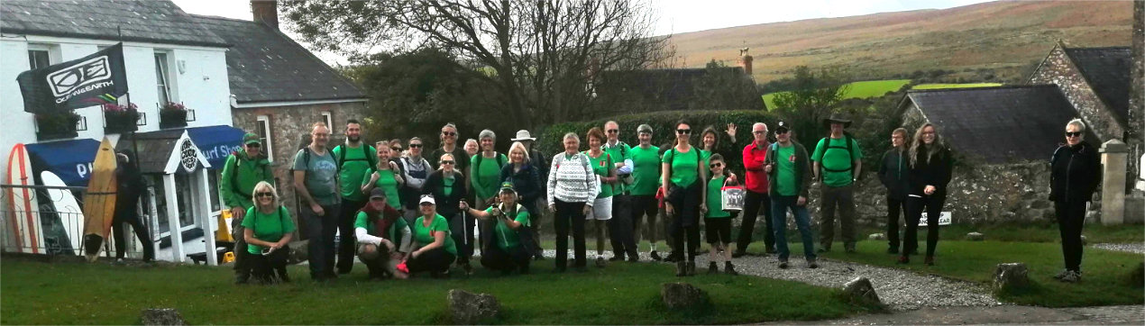 The start of the Yomp with all the walker